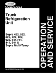 Supra 422, 522, Supra Multi-Temp - Sunbelt Transport Refrigeration
