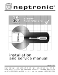 installation and service manual