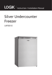 Silver Undercounter Freezer