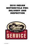 2010 INDIAN MOTORCYCLE PRE- DELIVERY