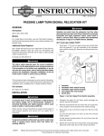 PASSING LAMP/TURN SIGNAL RELOCATION KIT - Harley