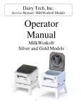 Service Manual - Dairy Tech Inc.