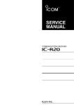 IC-R20 Service manual