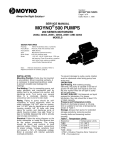 Moyno® 500 Pump (Service Manual - 200 Series