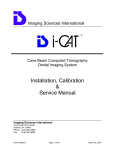 Installation, Calibration & Service Manual - i-Cat