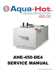 SERVICE MANUAL AHE-450-DE4 - Aqua