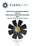 INSTALLATION AND SERVICE MANUAL FOR THE