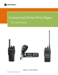 Motorola US Commercial Two-way Radios