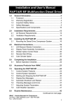 Installation and User`s Manual RAPTAIR MF Multifunction