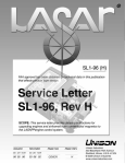 LASAR Installation Service Letter SL1
