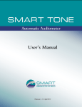 SMART TONE User`s Manual - SMART DIAGNOSTIC DEVICES