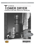 Commercial Tower Dryer Operator`s Manual