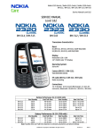Nokia 2320 classic, 2323 classic and 2330 classic Service Manual