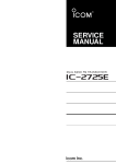 IC-2725E Service manual