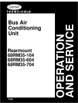 Bus Air Conditioning Unit - North America Transport Air Conditioning