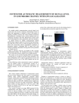 system for automatic measurement of signal level in gsm 900