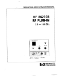 HP 86290B RF PLUG-IN