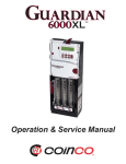 Guardian 6000 XL Manual - Coin Acceptors (Coinco) Europe