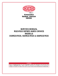 SERVICE MANUAL RGD/RGS SERIES INDEX DRIVES MODELS