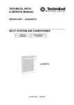 TECHNICAL DATA & SERVICE MANUAL SPLIT SYSTEM AIR