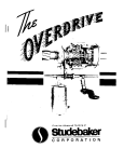 Overdrive Manual - 1956 Studebaker Golden Hawk Owners Register