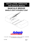 Bascule Bridge - Double Leaf Manual
