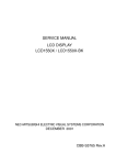 SERVICE MANUAL LCD DISPLAY LCD1550X