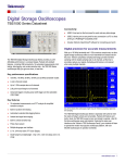 TBS1000 Digital Storage Oscilloscope Datasheet
