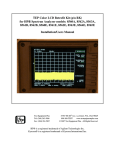 the installation / user manual