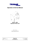 Operation & Service Manual Model: 5B20 Hydraulic Power