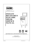 instant recovery® electric fryer service manual keep