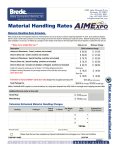 Material Handling Rates