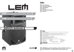 Index SERVICE MANUAL