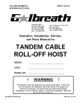TANDEM CABLE ROLL-OFF HOIST