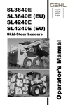 3640E/3840E/4240E Operator`s Manual