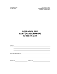 operation and maintenance manual ic-200-2h & 3h