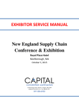EXHIBITOR SERVICE MANUAL New England Supply Chain