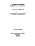 8510C Network Analyzer On-Site Service Manual