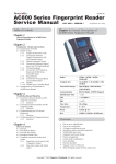 AC800 Fingerprint Reader Service Manual