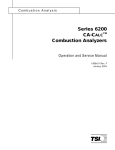 Series 6200 Ca-Calc Combustion Analyzers Operation and
