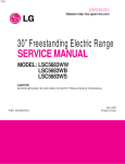 30” Freestanding Electric Range SERVICE MANUAL