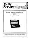 Tandy PC-6 Service Manual