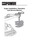Auger Installation, Operation and Service Manual