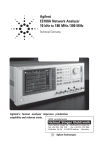 Agilent E5100A Network Analyzer 10 kHz to 180 MHz/300 MHz