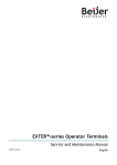 Service and Maintenance Manual for EXTER