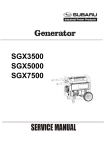 SGX3500 Generator - Subaru Industrial Power