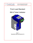Front Load Standard Bill & Ticket Validator