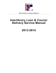 Interlibrary Loan & Courier Delivery Service Manual