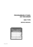 programmable panel dot recorder ke8 type service manual