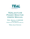 TEALwatch® Power Monitor Users Manual